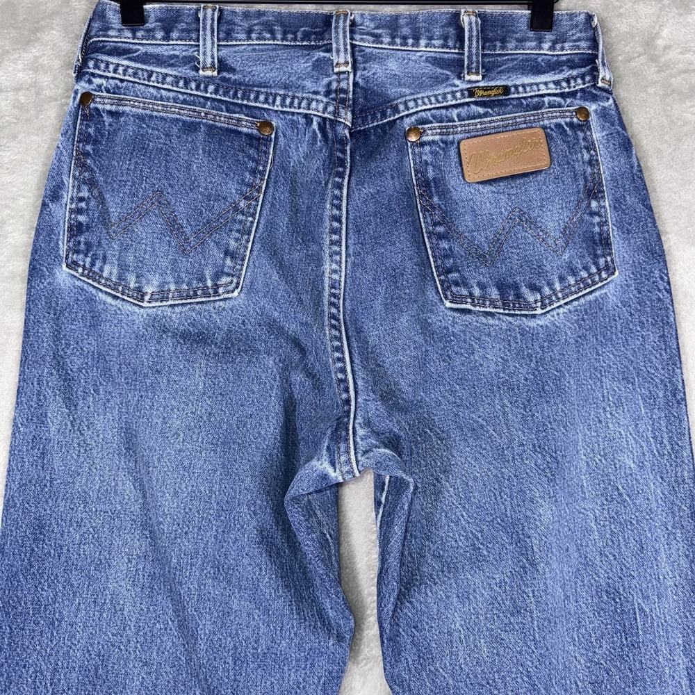 Vintage Wrangler Cowboy Cut Jeans Mens 31x36 (Tag 33x38) 13MWZ Made In USA Rodeo - Picture 9 of 12